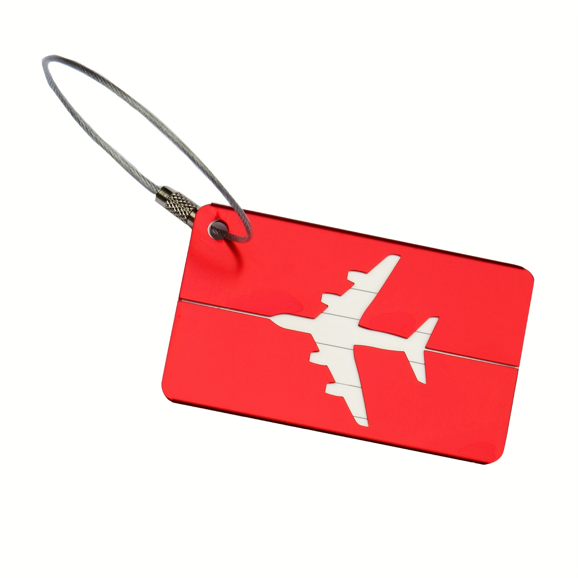 Simple Airplane Pattern Luggage Tag, Lightweight Portable Suitcase