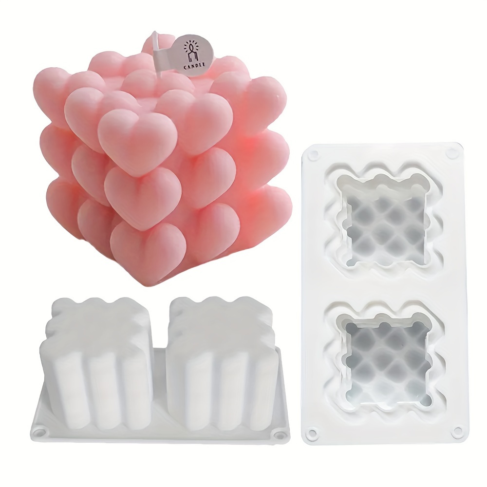 6 Grids Valentine Heart Silicone Soap Mold DIY Soap Making Mold Gifts Craft  Supplies Home Decor