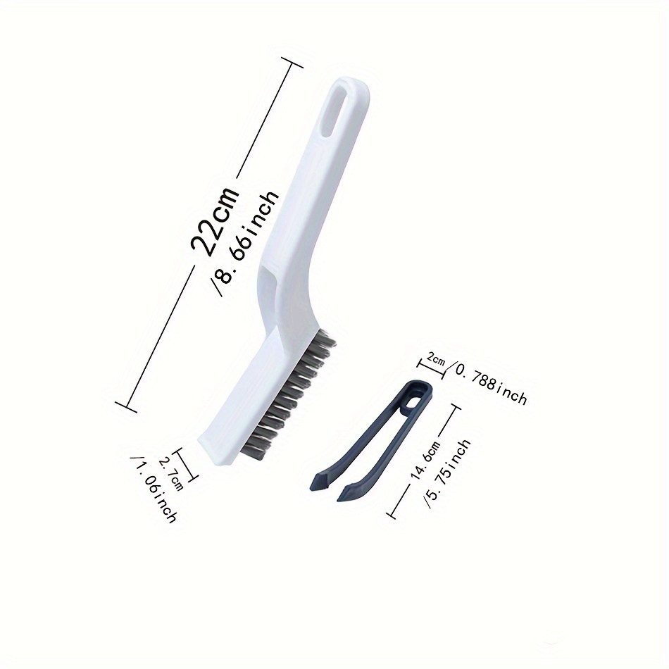 2-in-1Multipurpose Bathroom Tile Floor Gap Cleaning Brush Window Groove  Brush Convenient Household Corner Cleaning