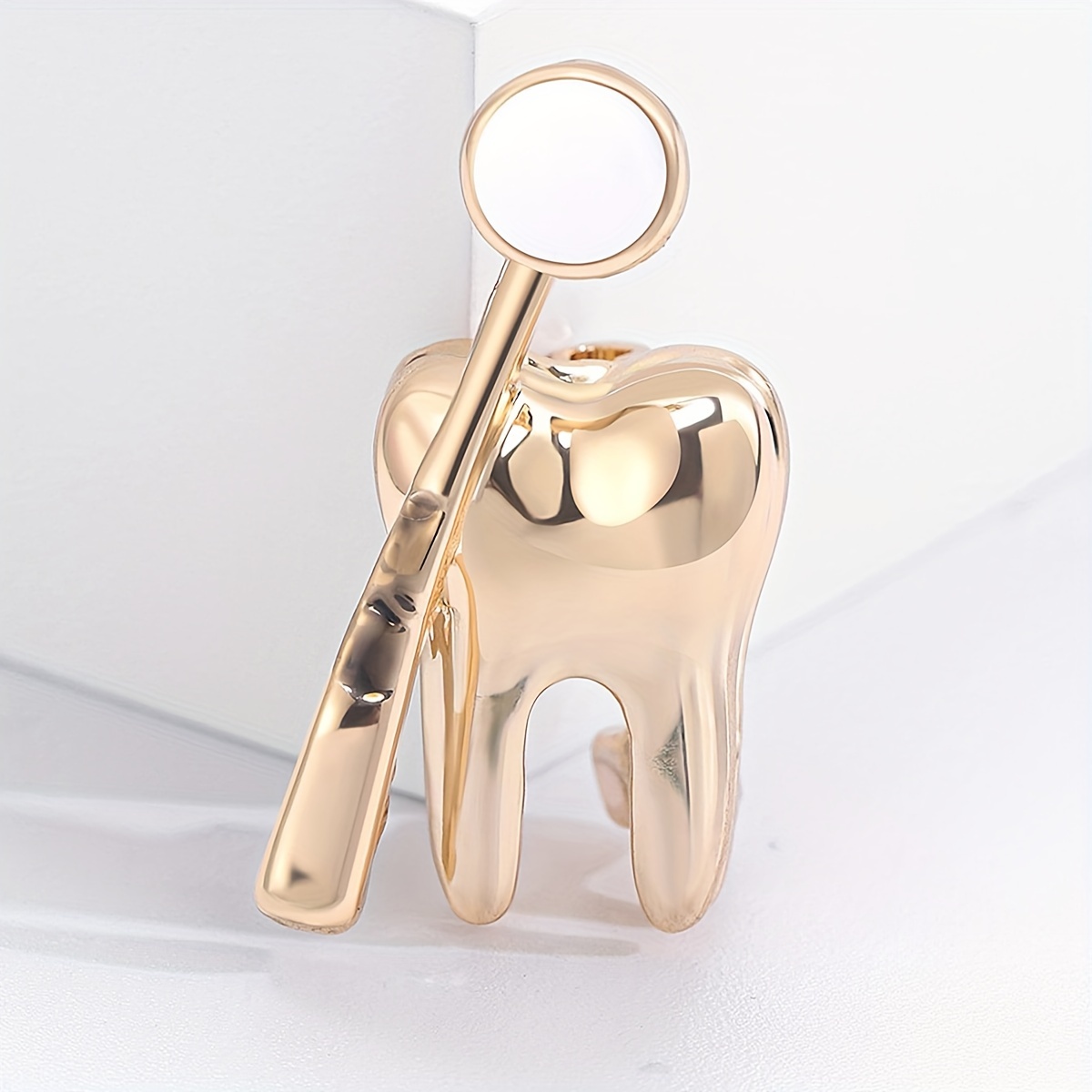 

1pc Women's Tooth Brooch Pin, Zinc Alloy, No Gem , For & , , All--round