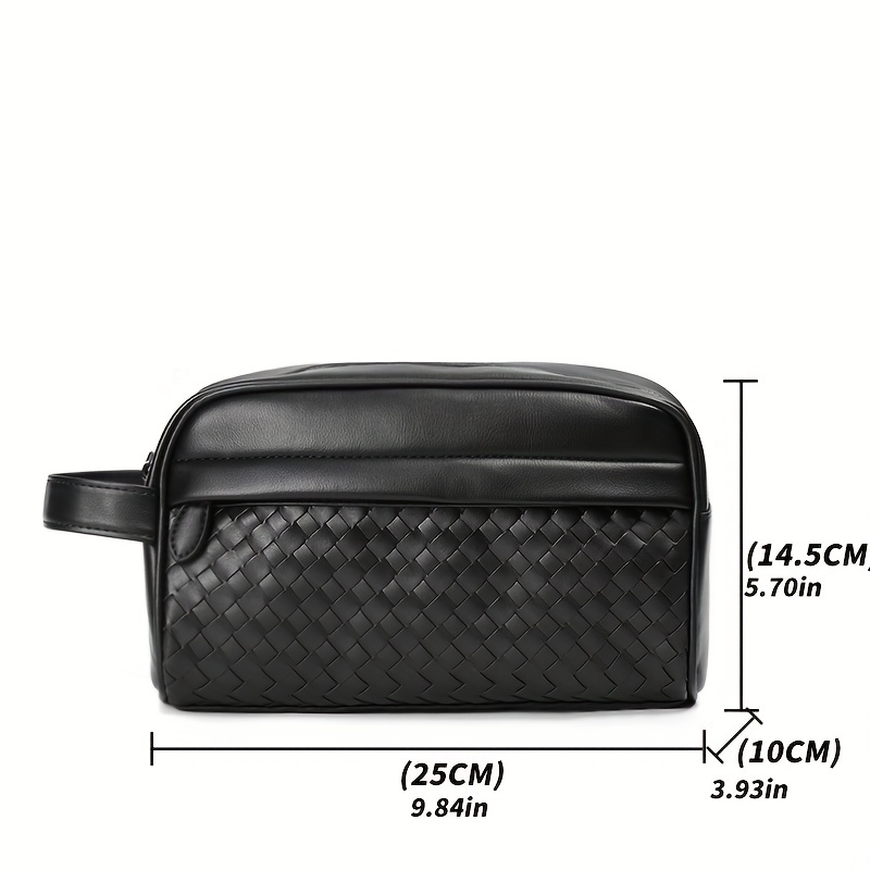 Men's Business Clutch Bag Portable Cosmetic Case Toiletry Bag