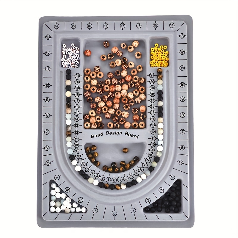 Flocked Bead Board For Diy Bracelet Necklace Beading Jewelry - Temu Germany