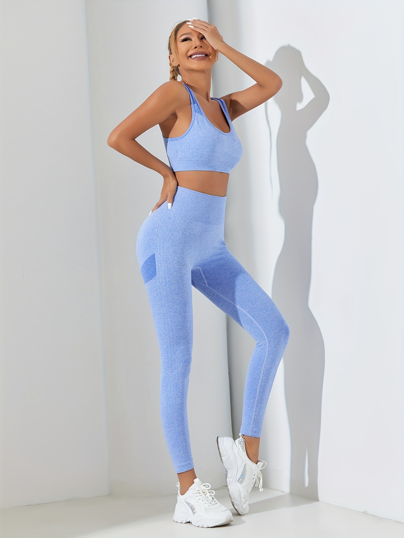 Ensemble débardeur et Legging pour femme, tenue de sport, de Yoga,  décontracté, imprimé en 3D, avec un pantalon, idéal pour l'été