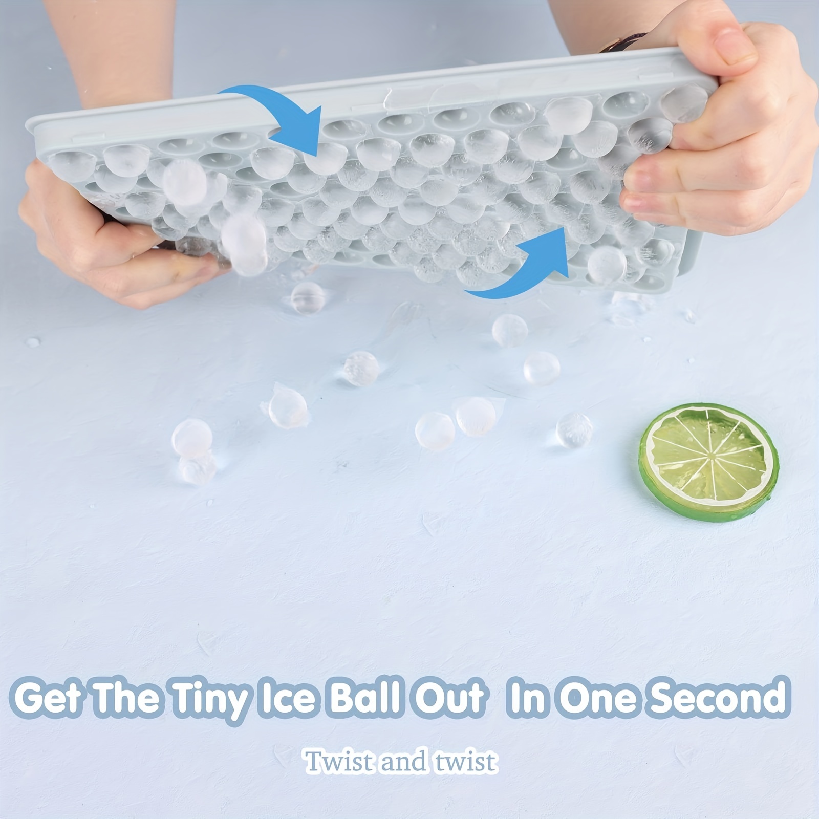 Thin Ice Tray 104 Grid Mini Ice Cube Trays Mould Easy Release