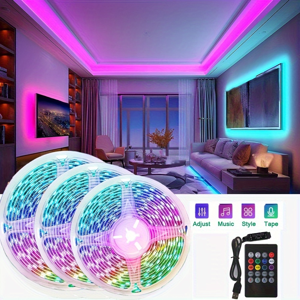 Tira luces LED para decorar el cuarto Luces para decoracion interior Sala o  TV 