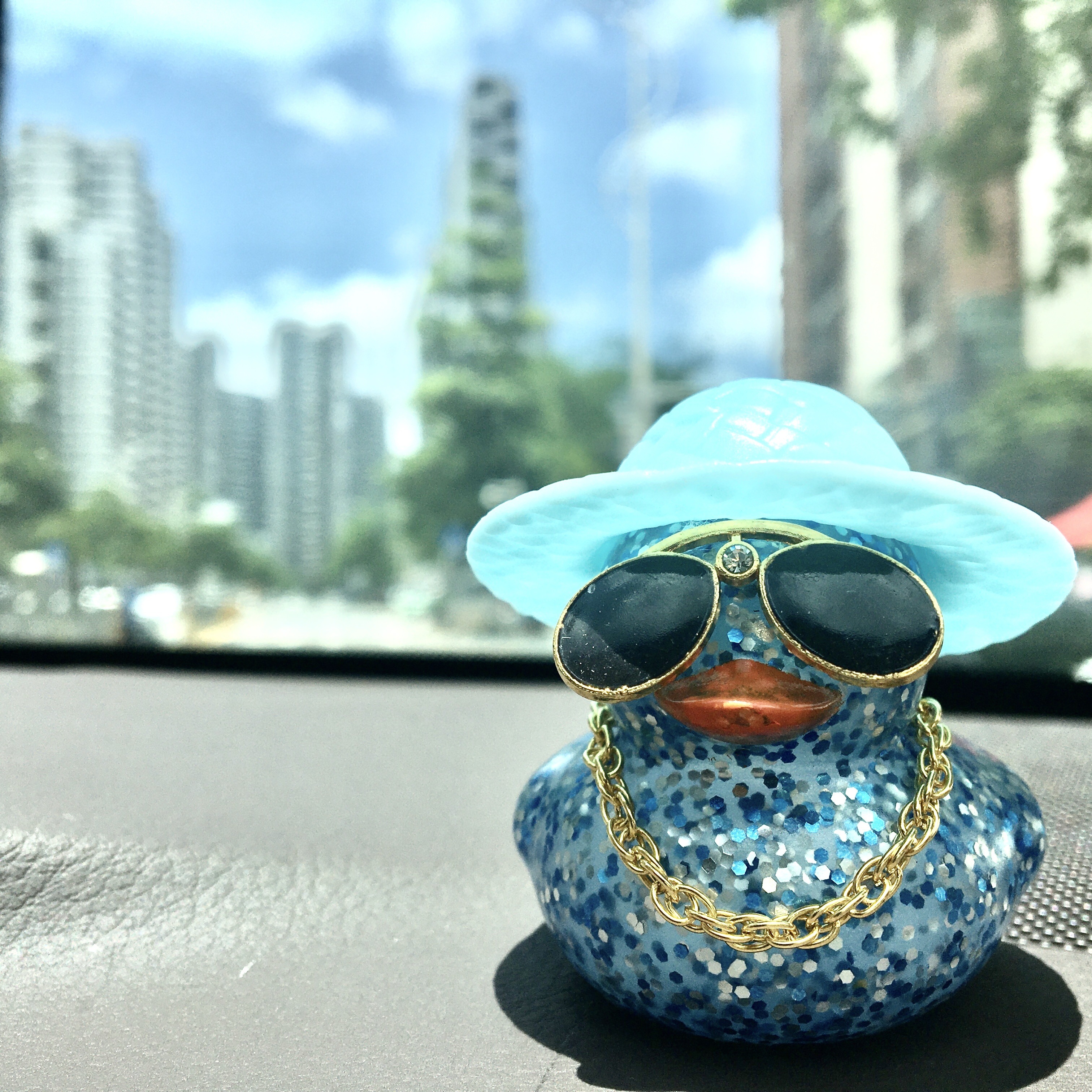 

Rubber Ducks Car Duck Duck Toy Car Ornaments, Duck Car Dashboard Car Accessories Ducks, For Mini Ducks Gift With Sunglasses Hat And Necklace
