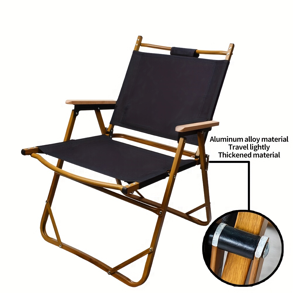 1pc Large Folding Kermit Chair, Thickened Portable Recliner Chair, For  Outdoor Beach Fishing Camping