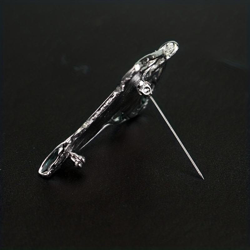 Leaf Shape Alloy Brooch Chest Flower Pin For Men
