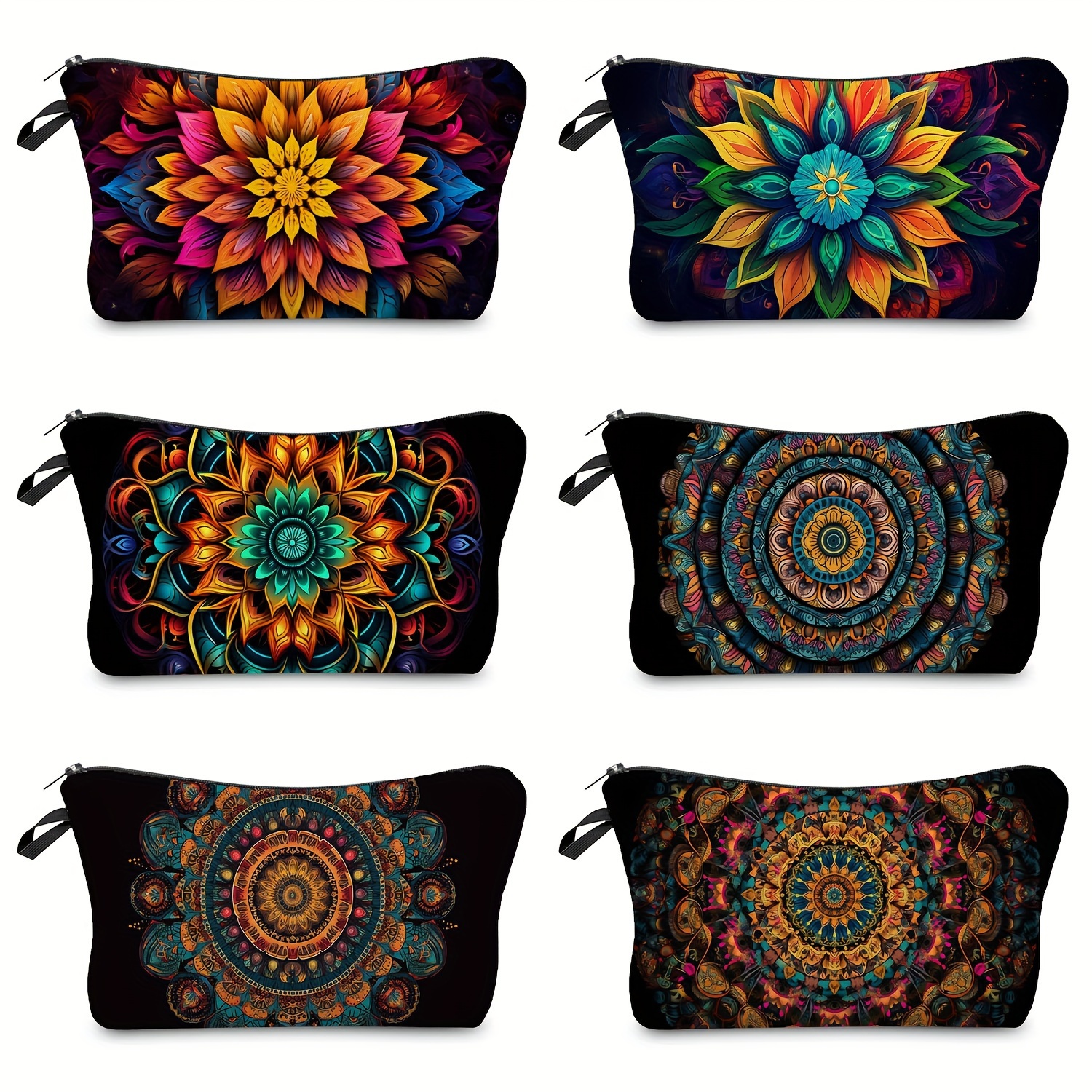 

Mandala Printed Storage Bag, Ladies Cosmetic Storage Bag, Portable Toiletry Bag