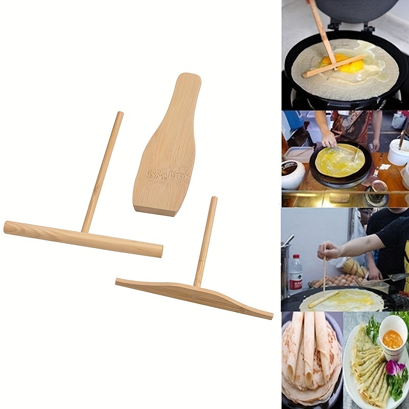 8 Round Crepe Pan with Bamboo Spreader