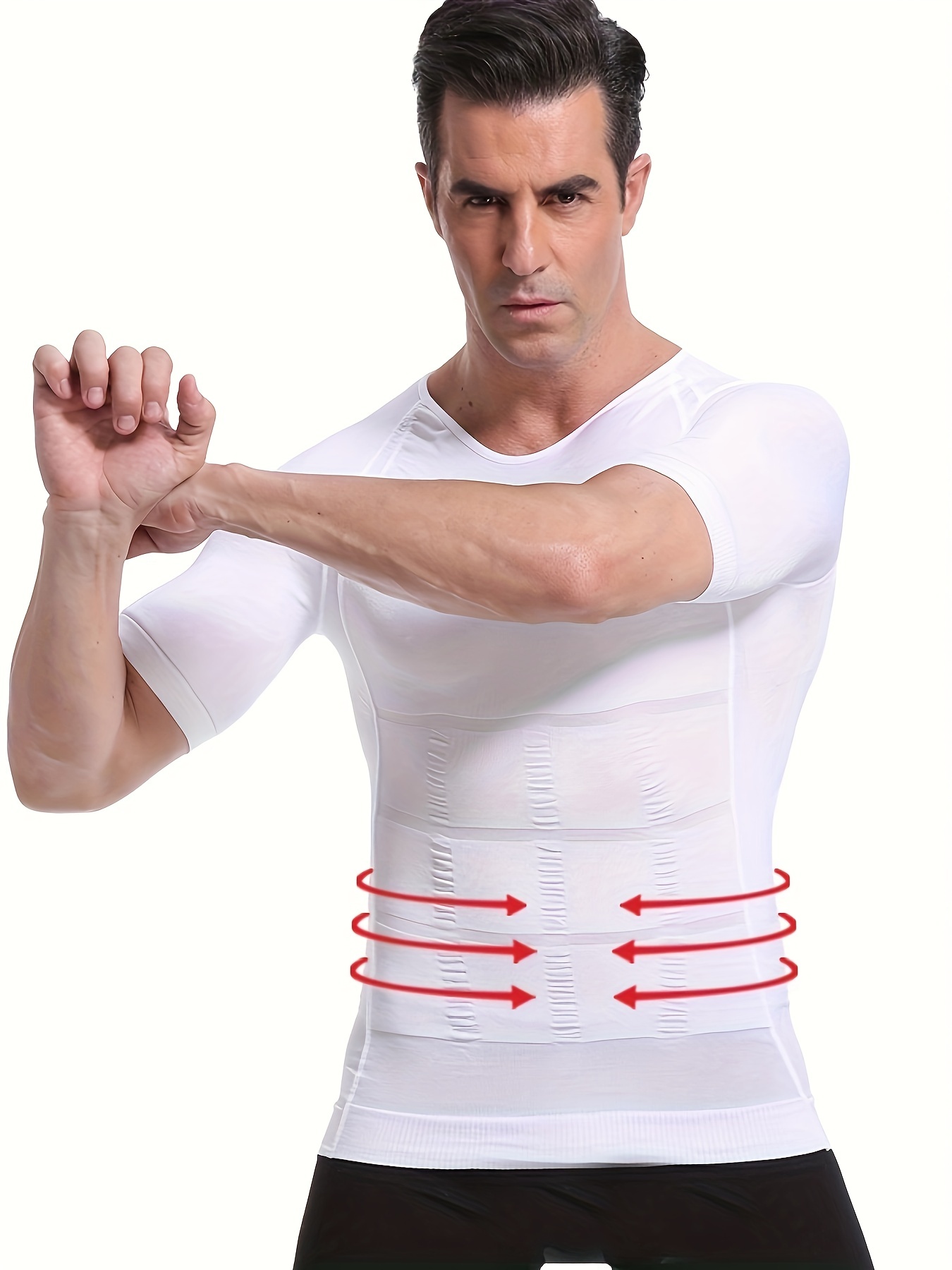 Men's Compression Slimming Shaper Shirt - Temu