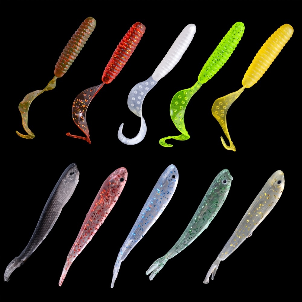 Fishing Lifelike Soft Swimbaits Double color Paddle Tail - Temu