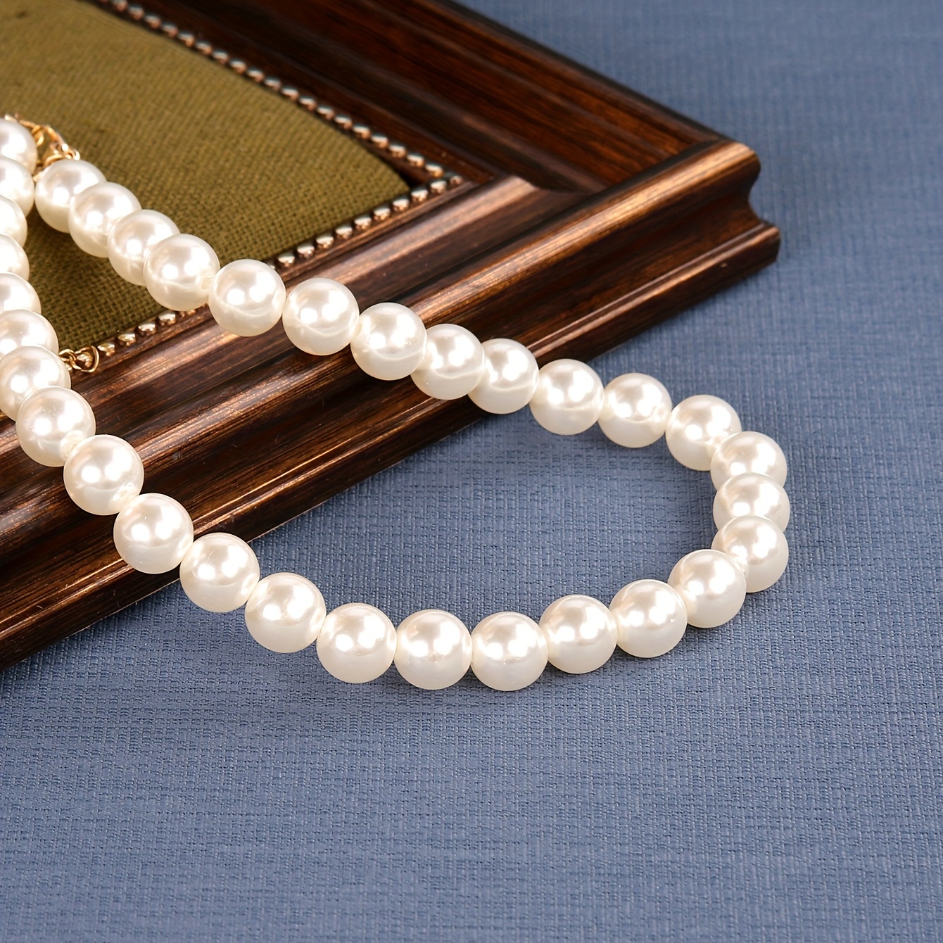 Baroque Style Faux Pearl Necklace Elegant Neck Accessories - Temu