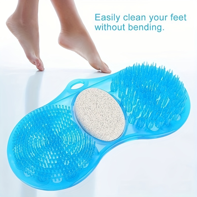 Dual Foot Scrub & Pumice Shower Mat