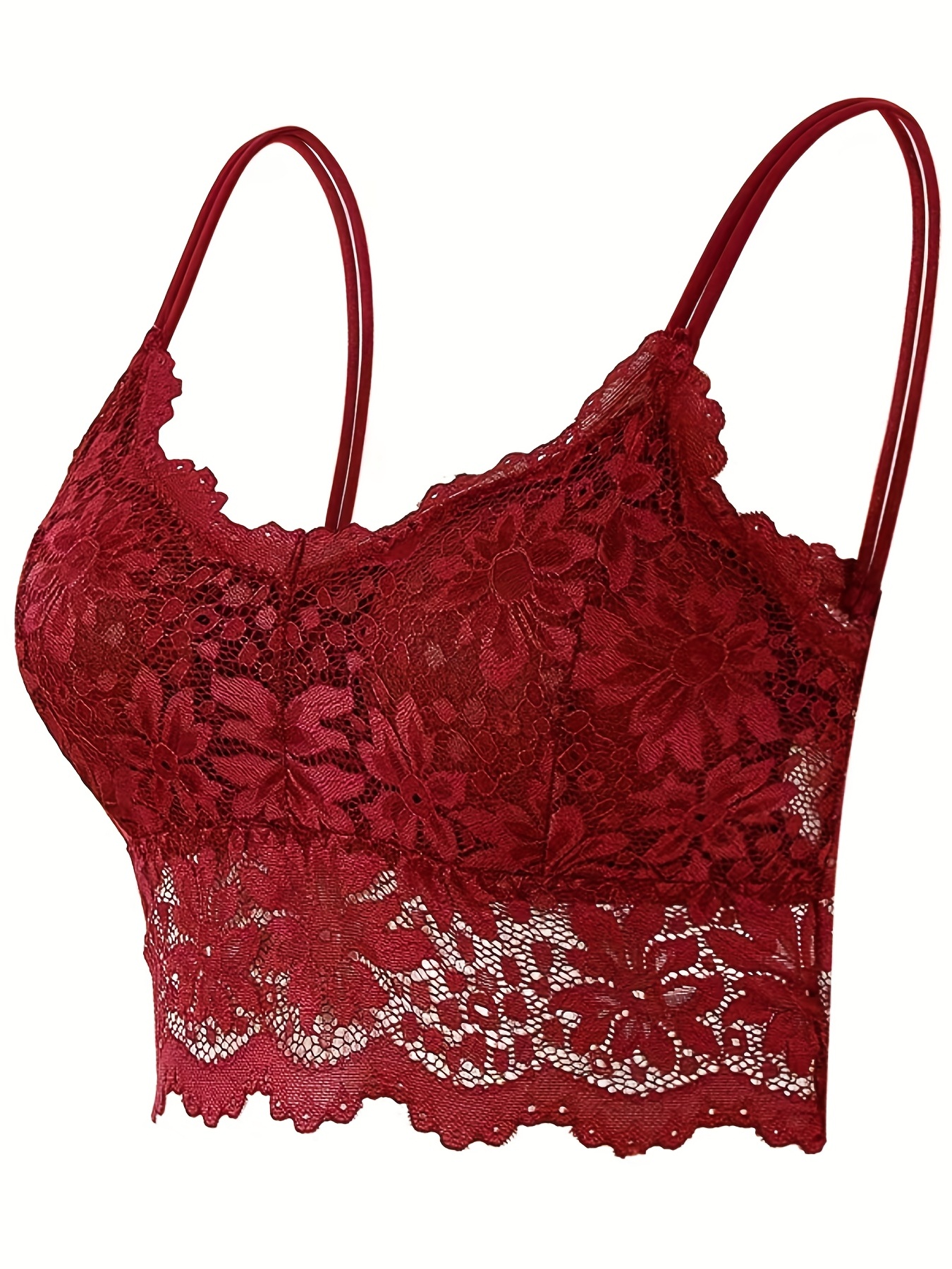 AAA Cup Bralette Vest, Soft Bra and Briefs, Burgundy and Black Short  Camisole 