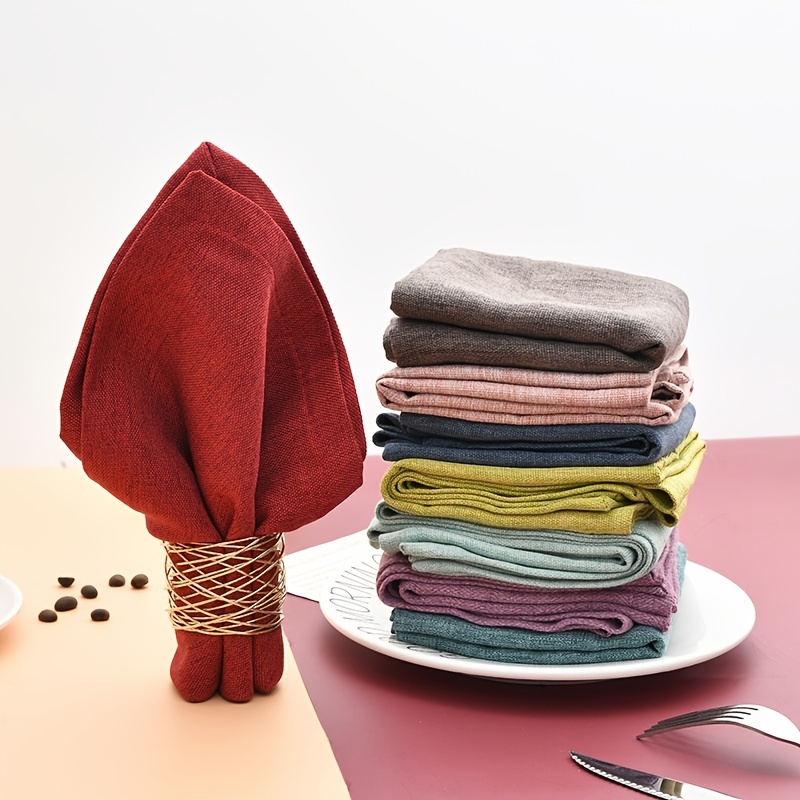 Kitchen Napkins Cloths, Dinner Napkins, Soft And Comfortable, Reusable  Napkins, Durable Linen Napkins, Perfect Table Napkins, Multicolor Napkins  For Evening, Party, Wedding, Cocktail, Thanksgiving, Halloween, Christmas  And Daily Use, - Temu