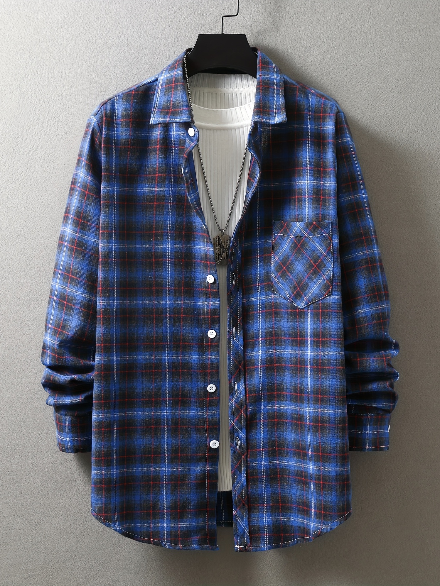 Standard Cloth Flannel Camp Collar Shirt