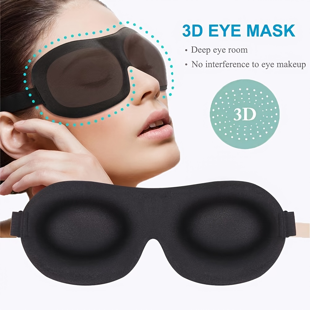 3D Sleep Eye Mask Travel Sleeping Aid Blindfold Travel Relax Padded Masks