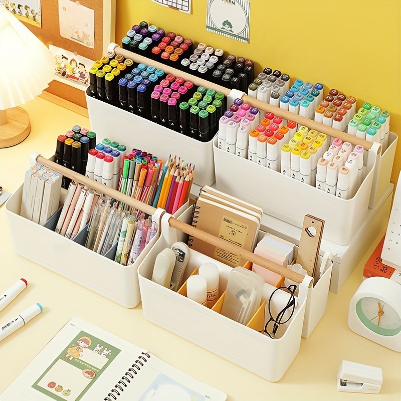 Organizador de escritorio, lápiz, rotulador, caja de