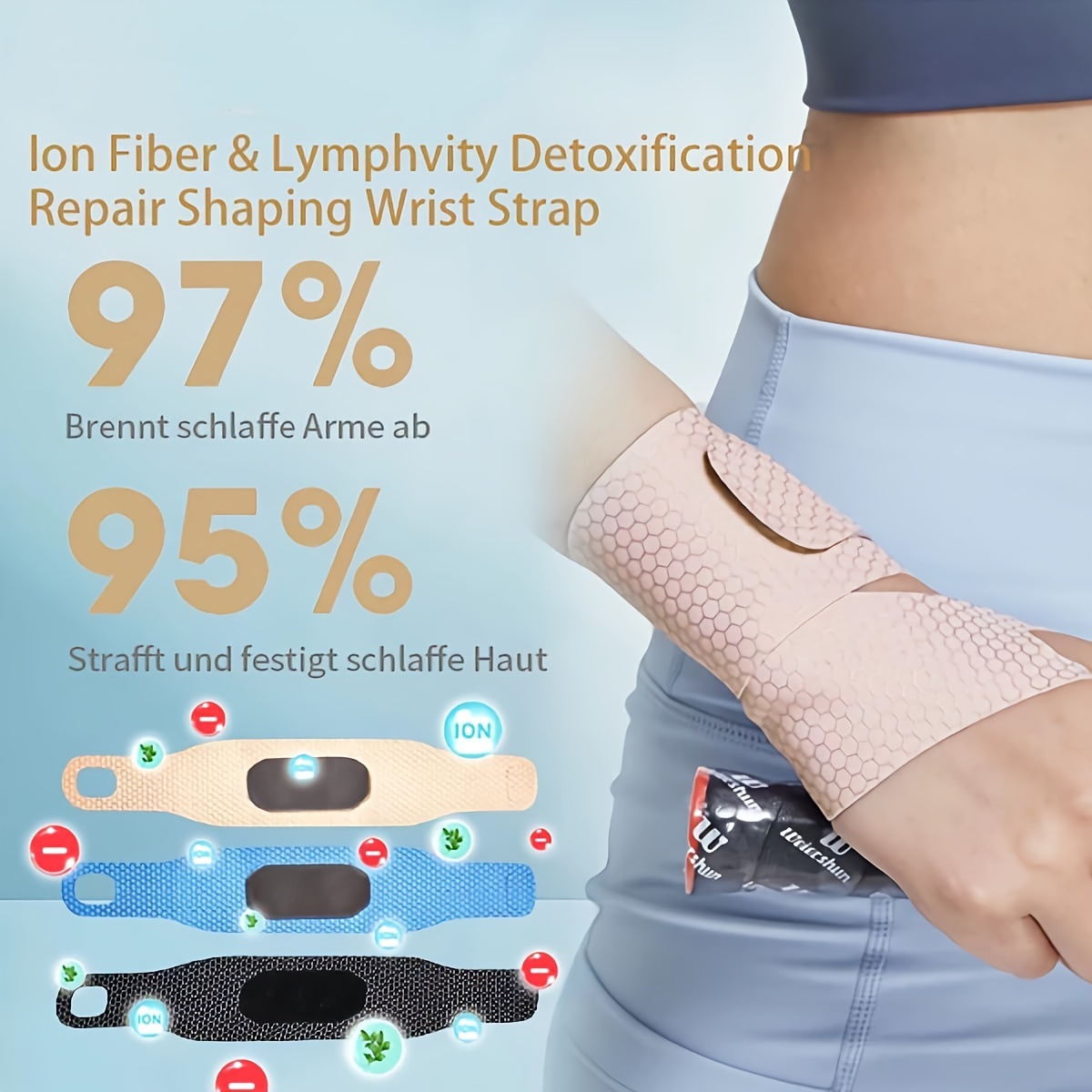 Fiber Lymphvity Detoxification Repair Shaping Wrist Strap - Temu Australia