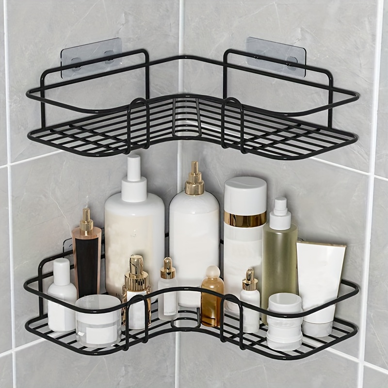 Bathroom Storage Rack, Corner Shower Caddy Organizer, Punch-free Corner  Shelf, Wall Mounted Storage Rack - Temu