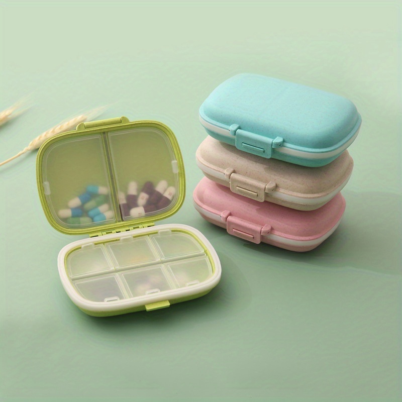 Medicine Storage Organizer Box Holder Case Portable 8 Compartments Travel  Pills