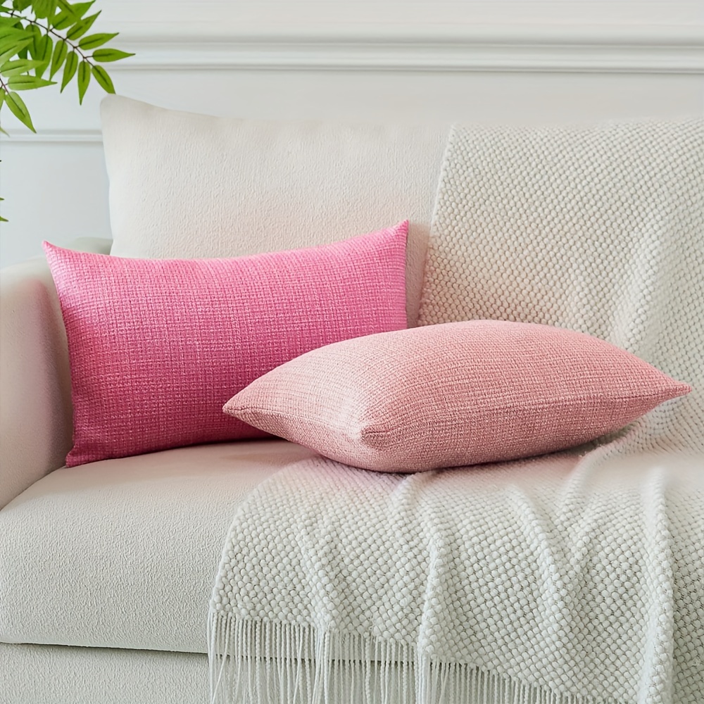 CASA BOHO Funda de almohada lumbar decoración rosa almohadas bohemias para  cama almohadas decorativas para sofá almohada larga bohemia para cama –  Yaxa Guatemala