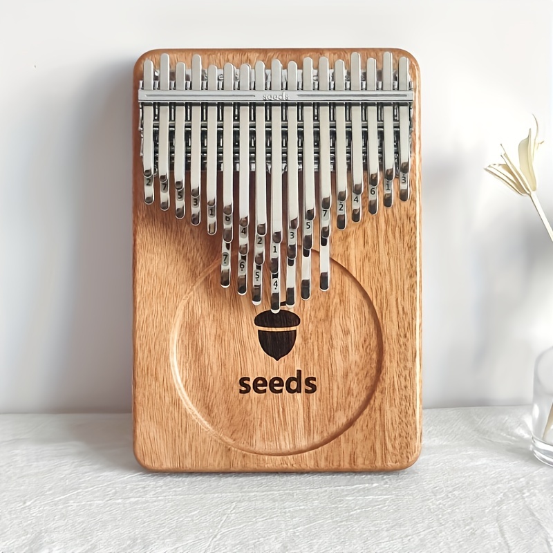 41 Keys Seeds Okoume Trä Kalimba Noggrann Stämning Tre Lagers Tangent Piano  Akustisk Finger Piano Kromatisk Kalimba Musikinstrument