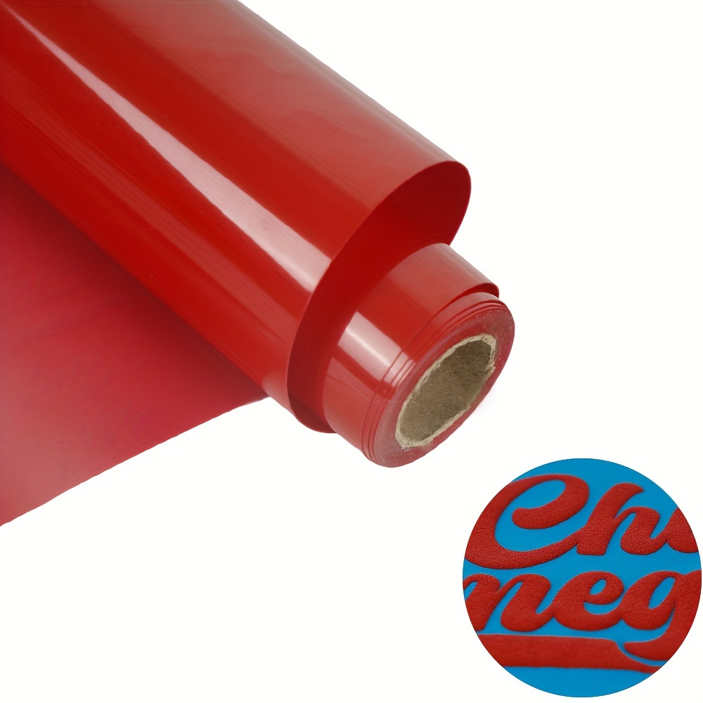 Rose Red HTV Heat Transfer Vinyl 12 x 5FT Iron on Heat Press Rose Red  Vinyl Roll for Cricut & Heat Press Machine,Perfect for T Shirts & Other  Fabric DIY(Rose Red) 