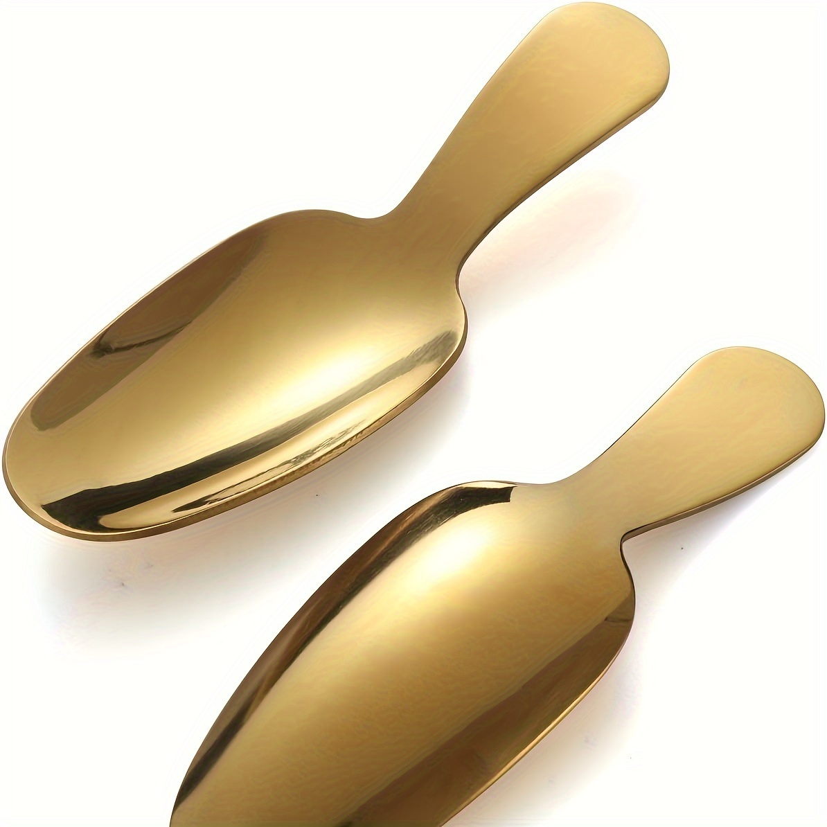 Short Handle Spoons, Small Scoops for Canisters, Mini Gold Spoons, Spice  Jars Spoon for Salt Sugar Condiments Coffee Tea Dessert, 1pc 