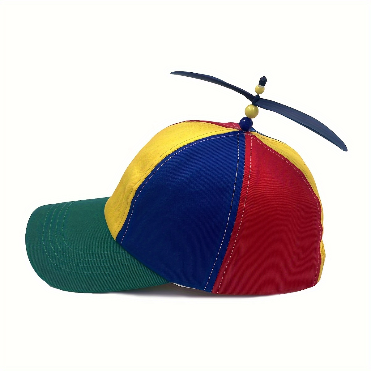 Kids Colorful Funny Baseball Hat Propeller Bamboo Sun Hat