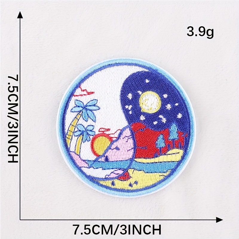 Sea Wave Embroidery Patches For Men - Clothing Repair & Decoration, Iron-on  Model Cloth Sticker For Diy Projects - Temu