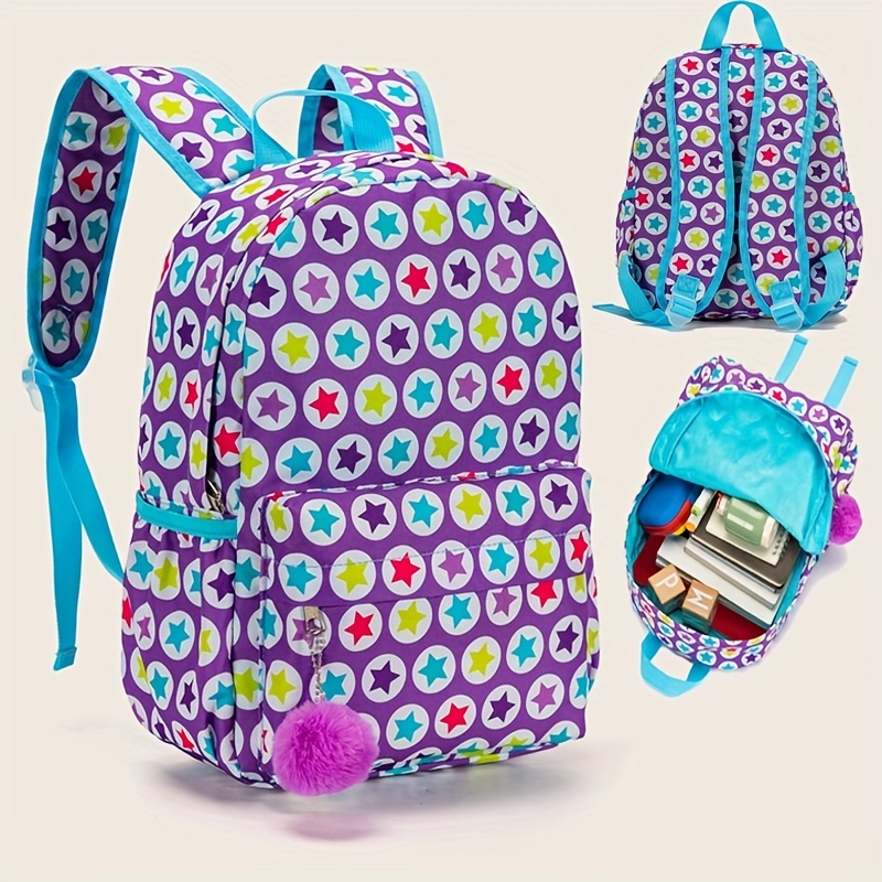 Kids Star Pattern Waterproof Backpack