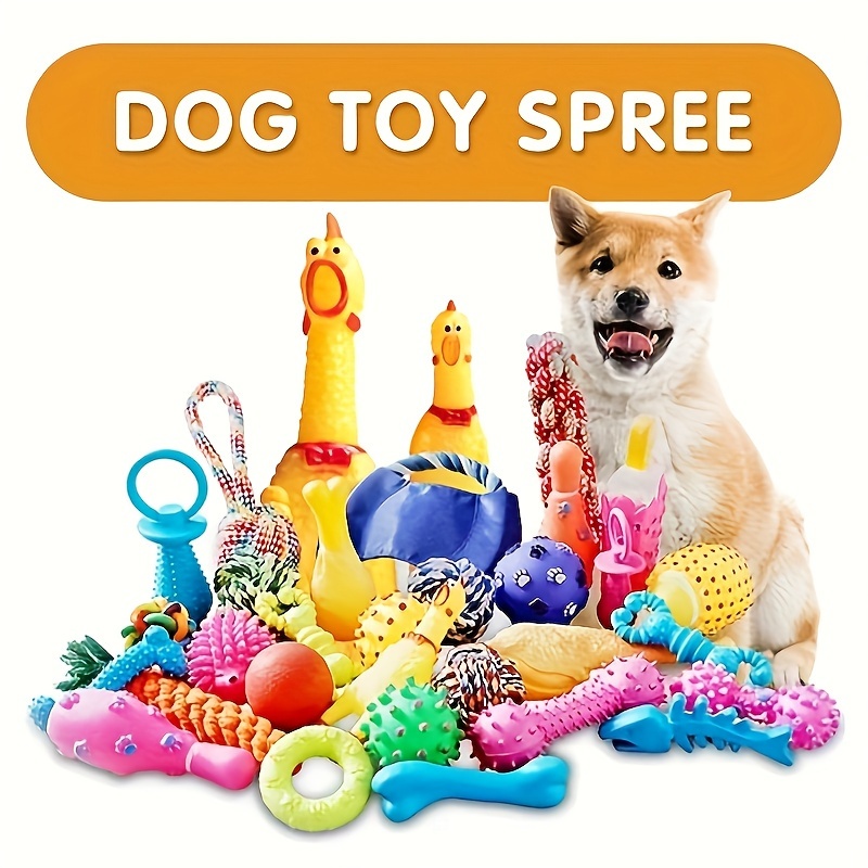 Durable Dog Toys For Aggressive Chewers Squeaky Balls Flying - Temu