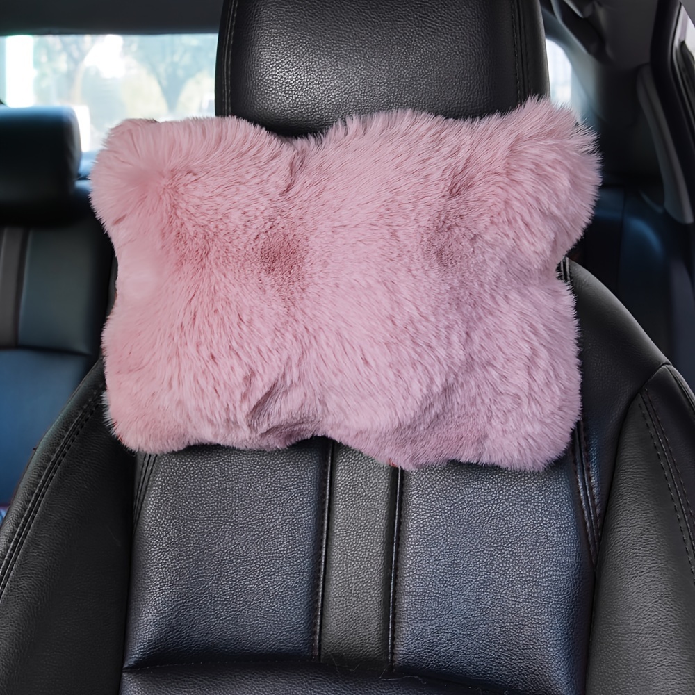 1pcs Bubble velvet car headrest pillow car rear neck pillow, universal