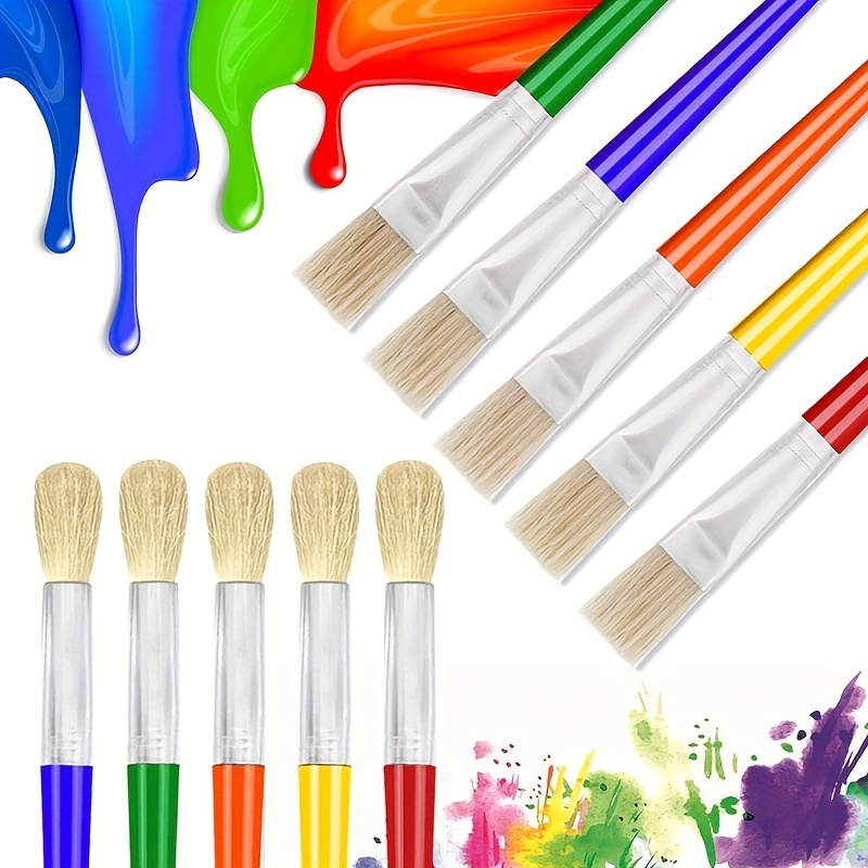Paint Brushes Large Round And Bulging Paint Brushes Round - Temu