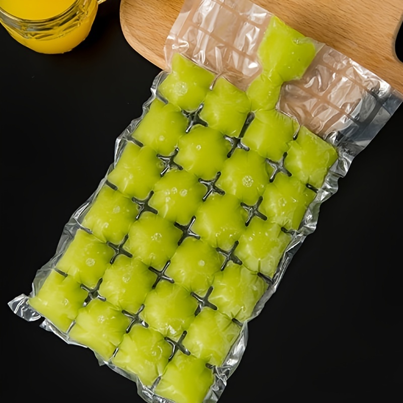 40-200Pcs Disposable Ice Cube Bags Ice Cubes Mold Tray Self-Seal for  Cocktail