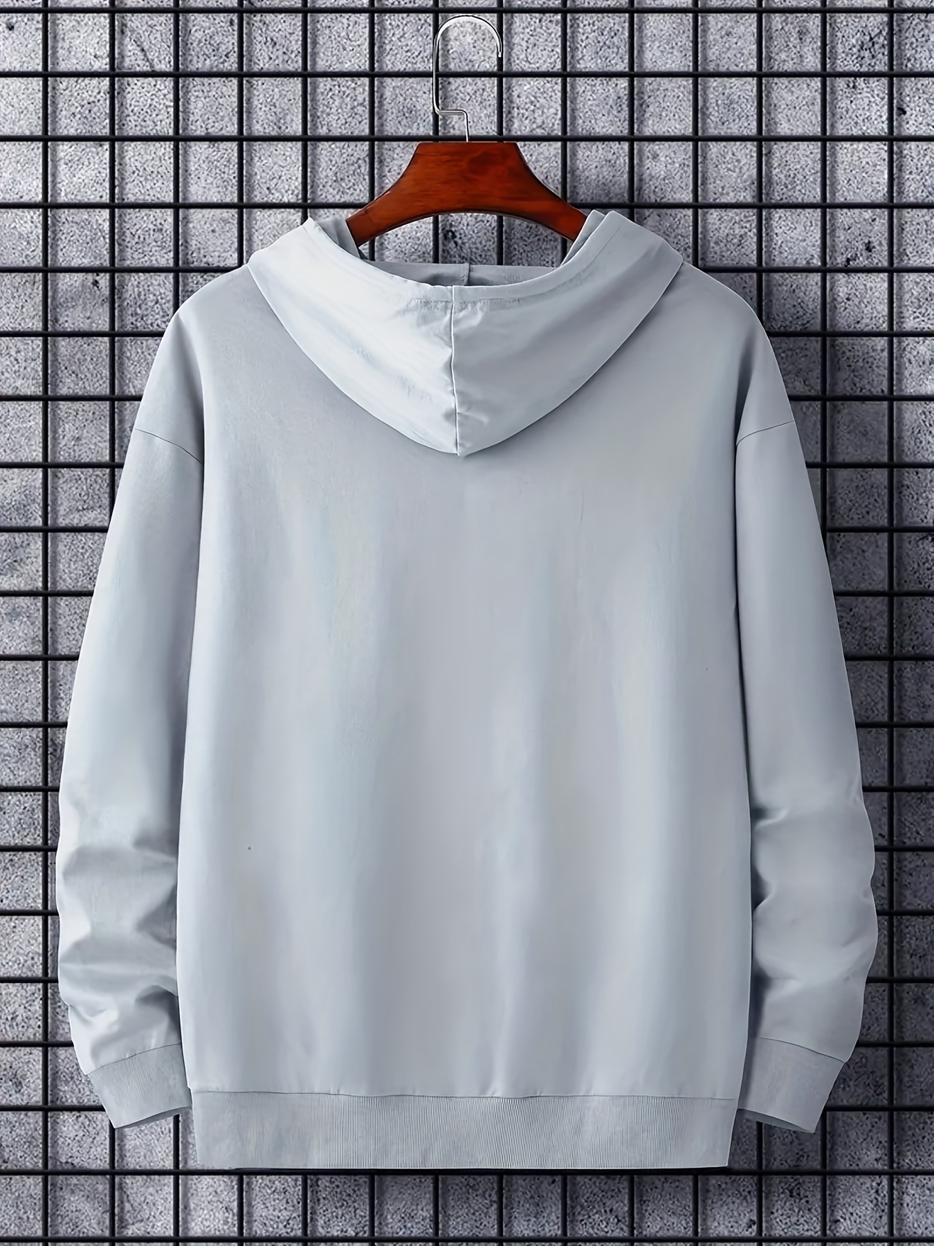  Mens Hoodie Long Sleeve Thermal Face Cover Splice Warm  Lightweight Cotton Sweatshirt : Clothing, Shoes & Jewelry