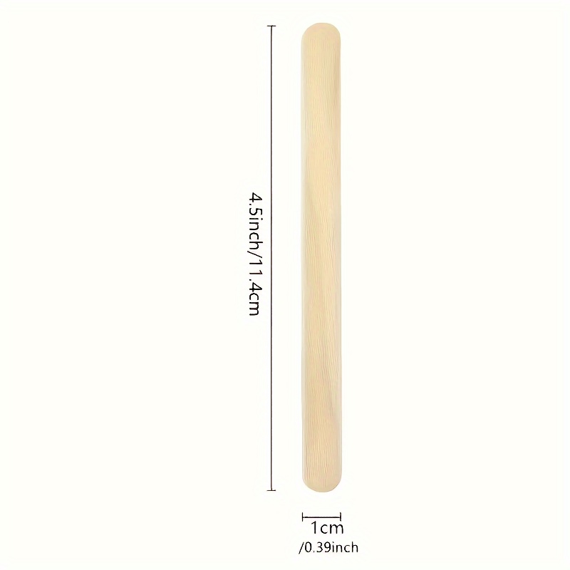 Craft Sticks Ice Cream Natural Wooden Popsicle Long - Temu