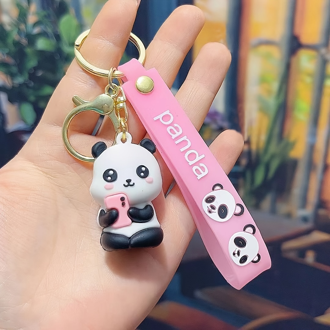 Llavero Coche Anime Panda Kawaii Accesorios Llavero Coche - Temu