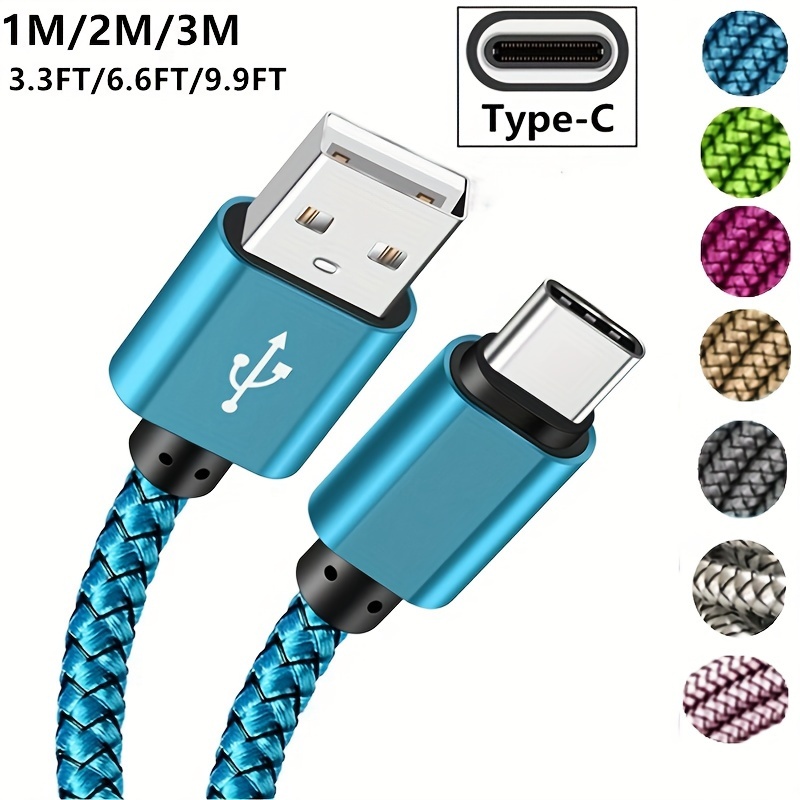 Statik 360 Cable Rotating Phone Charger Made of Durable Nylon Braid Fast