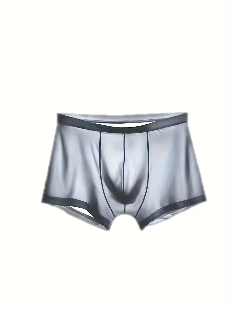 Men's Ice Silk Comfortable Panties Men's Breathable Thin - Temu Canada