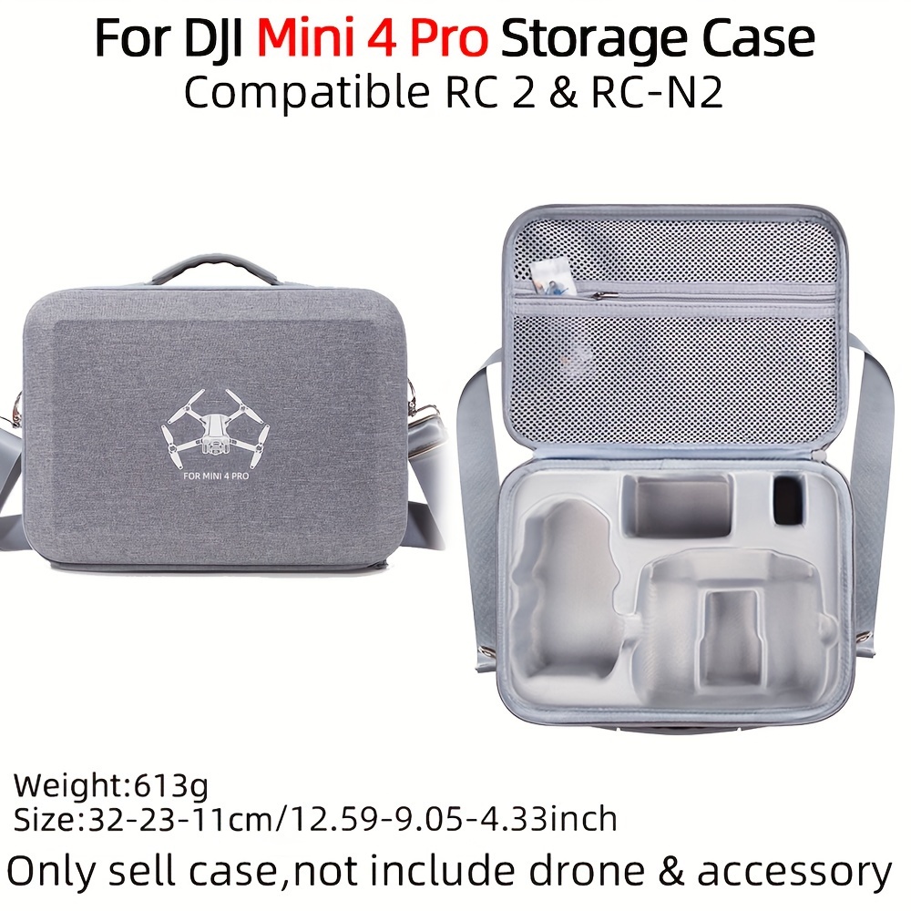 Compre Para DJI Mini 4 Pro Shockproof Eva+bolso de Tela Caja de