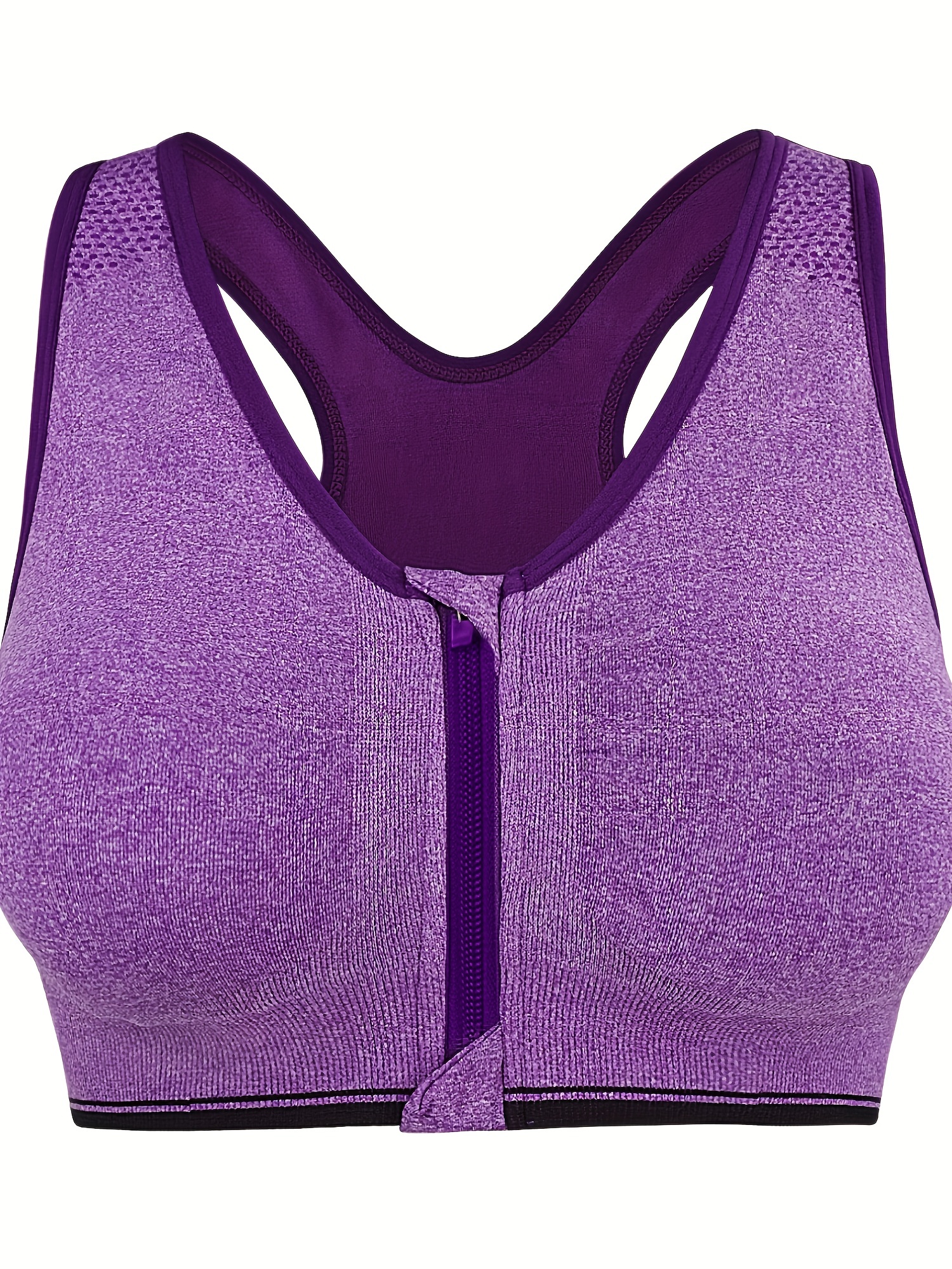  XMSM S-5XL Womens Front Closure Sports Bras Shockproof Gym Vest  Yoga Bra Plus Size Lady Back Support Sports Bra Underwear (Color : Purple,  Size : Large) : Clothing, Shoes & Jewelry
