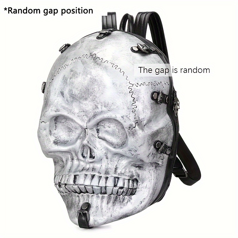 Gothic 3D Skull Skeleton Backpack for Women – Sunken Skull