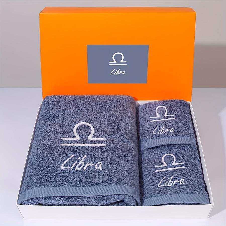 Embroidery Pattern Bath Towel And Towel Set Two Pieces , Household Large  Bath Towel, Soft Skin-Friendly Bath Sheet, Thickened Absorbent Towel For  Home Bathroom, Bathroom Supplie