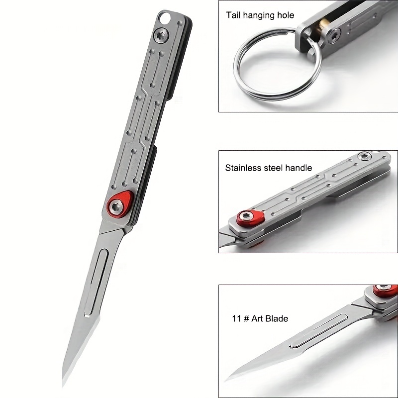 Tonife Multi-function Box Opener Box Cutter Mini Rescue Knife With  Carabiner Keychain Edc Tools - Hand Tool Sets - AliExpress