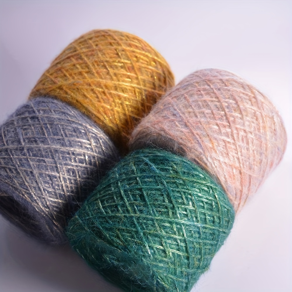 Vintage Mohair Spray Yarn For Diy Knitting And Crocheting - Temu