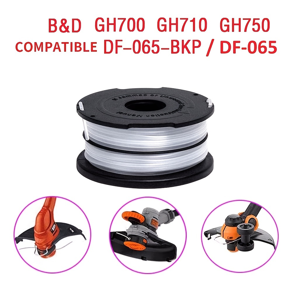  BLACK+DECKER Trimmer Line Replacement Spool, Dual Line, AFS, . 065-Inch (DF-065) : Patio, Lawn & Garden