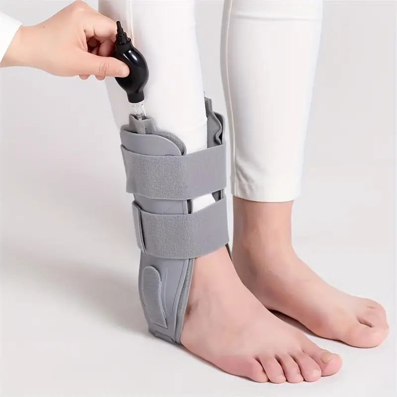 1pc Inflatable Ankle Brace: Compression - Perfect For Sprains, Strains,  Post-Op Cast Support & Injury Protection